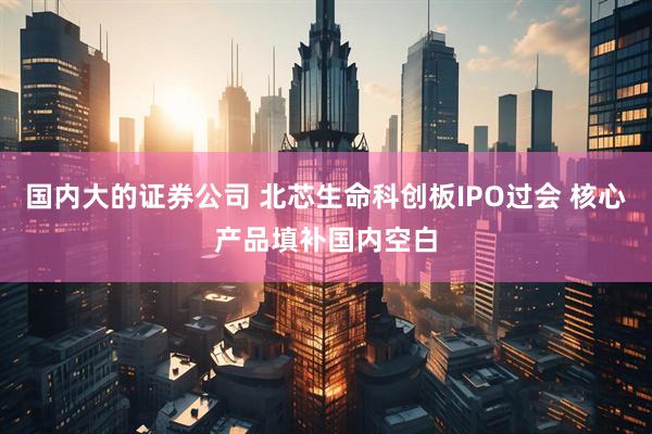 国内大的证券公司 北芯生命科创板IPO过会 核心产品填补国内空白